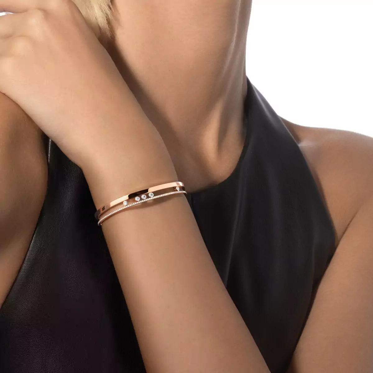 [Miro ]Move Romane Diamond Bangle Bracelet