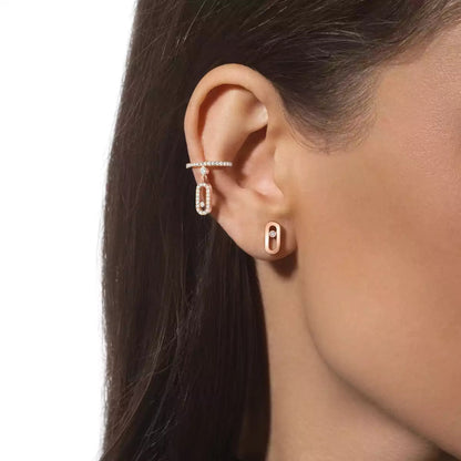 [Miro ]Move Uno Diamond Stud Earrings