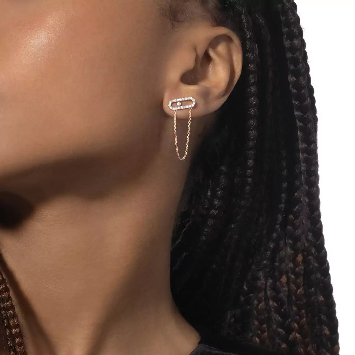 [Miro ]Move Uno Diamond Earrings