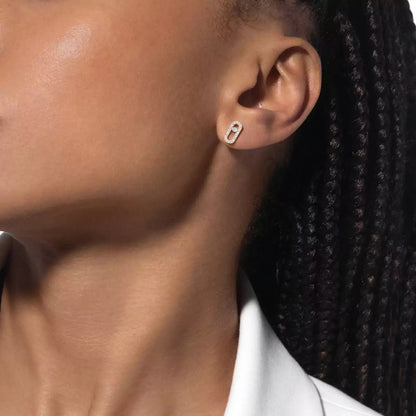 [Miro ]Move Uno Diamond Earrings