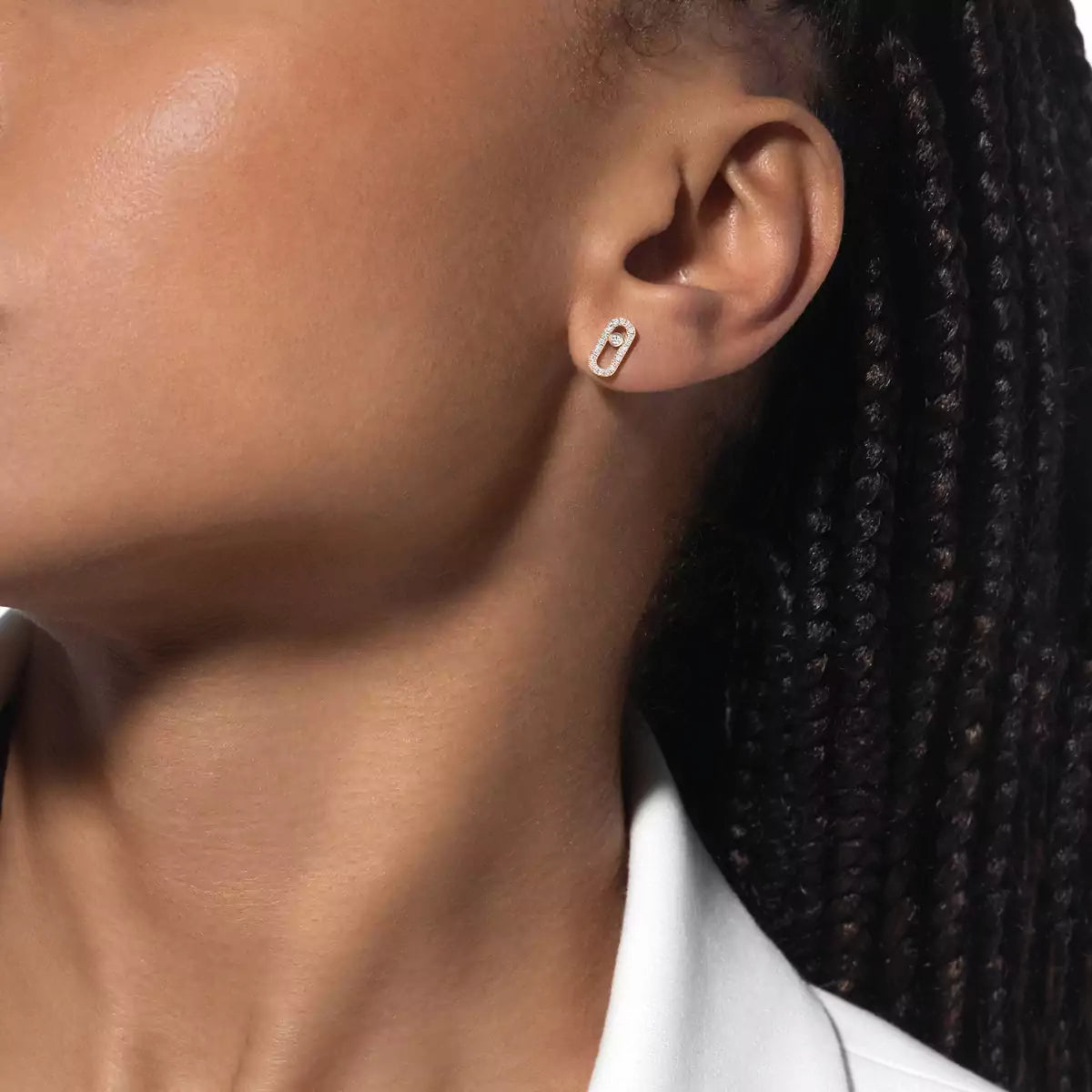 [Miro ]Move Uno Diamond Earrings
