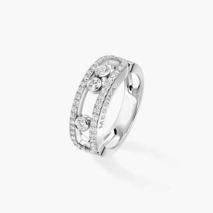 [Miro ]  Move Gold Diamond Pave_ Ring