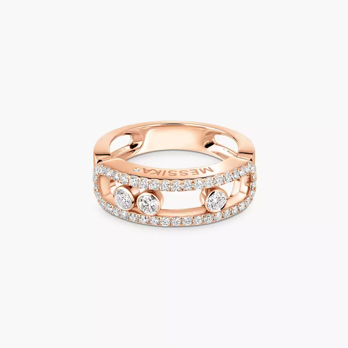 [Miro ]  Move Gold Diamond Pave_ Ring