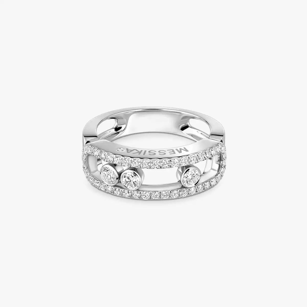 [Miro ]  Move Gold Diamond Pave_ Ring