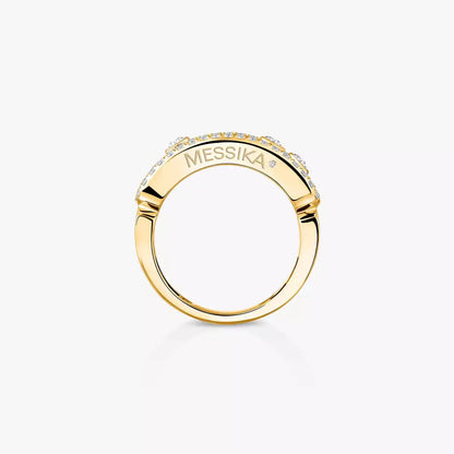 [Miro ]  Move Gold Diamond Pave_ Ring