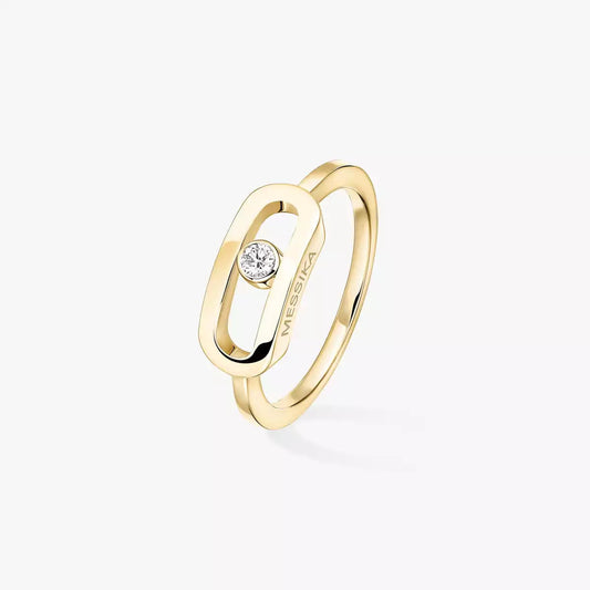 [Miro ] Move Uno Diamond Ring in Gold