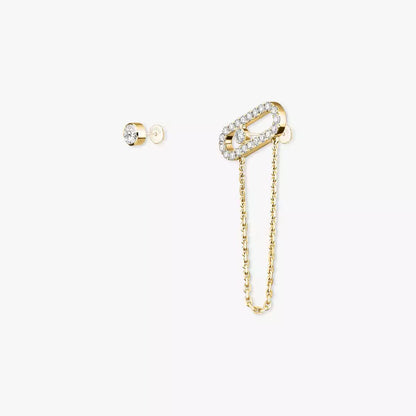 [Miro ]Move Uno Diamond Earrings