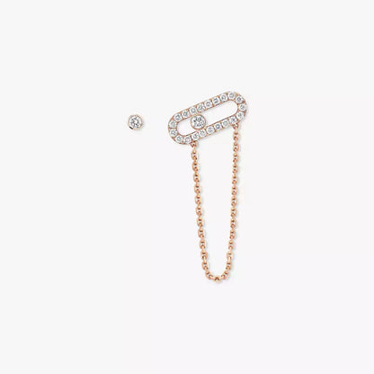 [Miro ]Move Uno Diamond Earrings