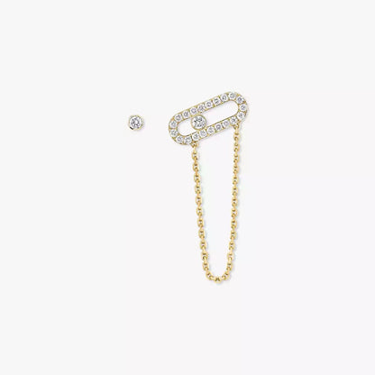 [Miro ]Move Uno Diamond Earrings