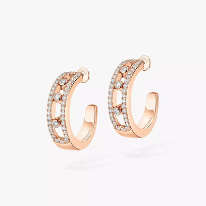 [Miro ]Diamond Pave_ Hoop Earrings Move