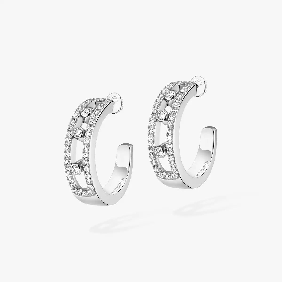 [Miro ]Diamond Pave_ Hoop Earrings Move