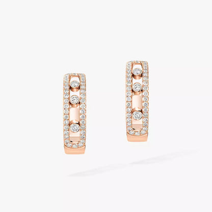 [Miro ]Diamond Pave_ Hoop Earrings Move