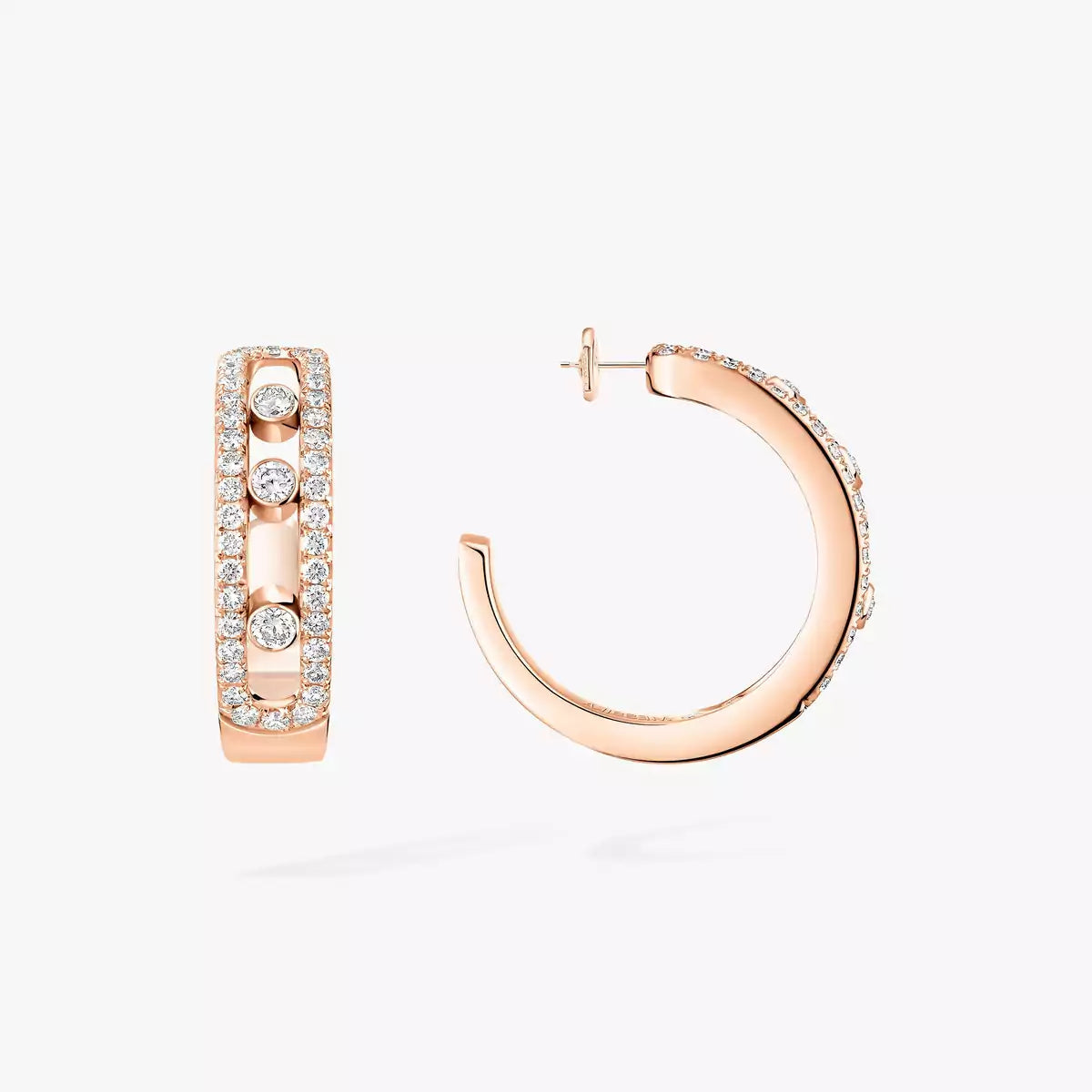 [Miro ]Diamond Pave_ Hoop Earrings Move