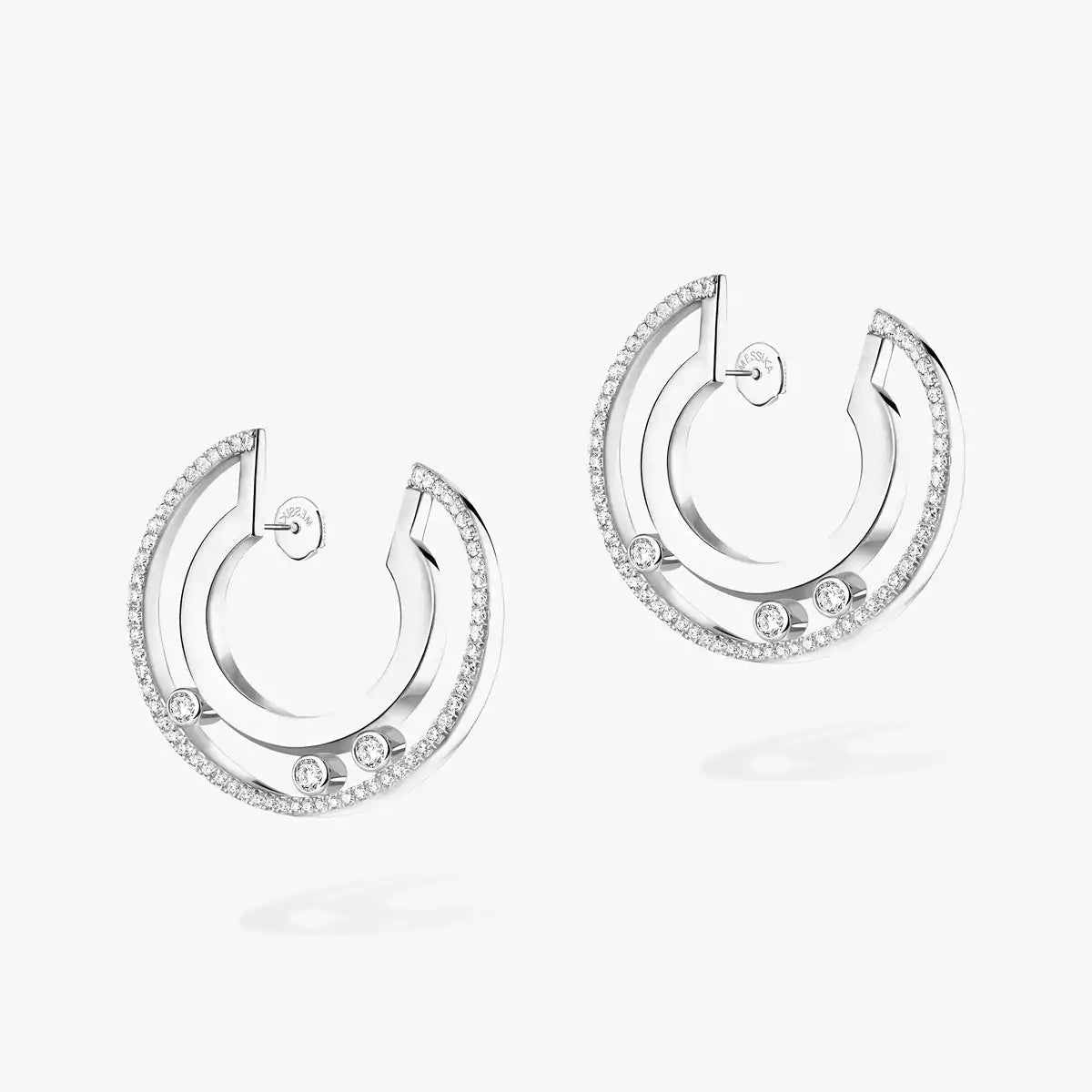 [Miro ]Move Romane Small Diamond Hoop Earrings