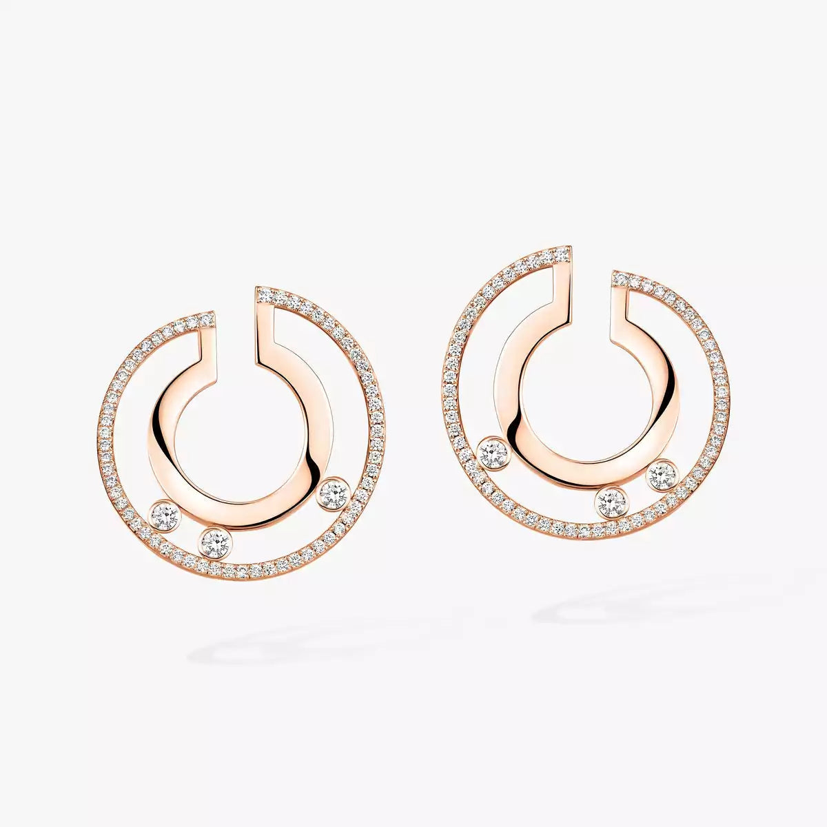 [Miro ]Move Romane Small Diamond Hoop Earrings