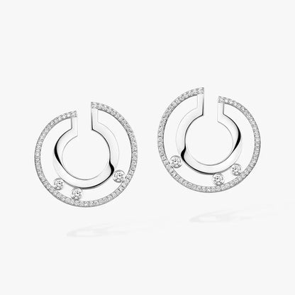 [Miro ]Move Romane Small Diamond Hoop Earrings