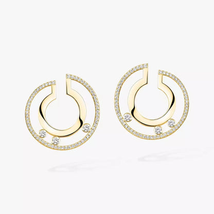 [Miro ]Move Romane Small Diamond Hoop Earrings