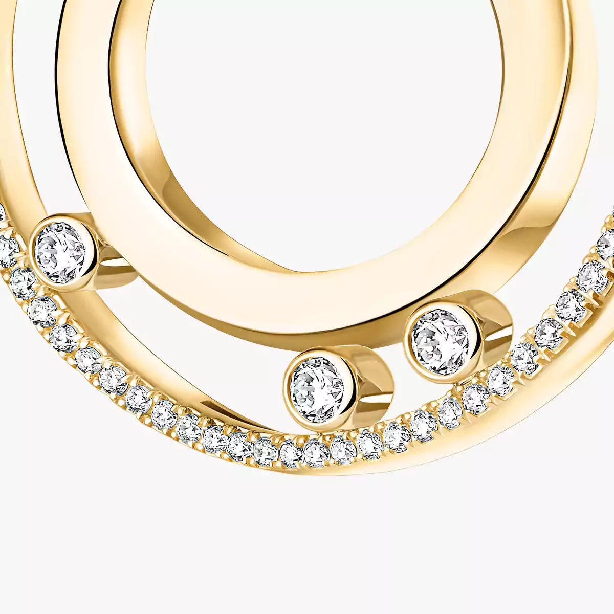[Miro ]Move Romane Small Diamond Hoop Earrings
