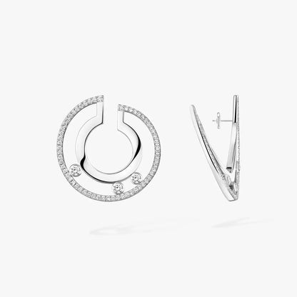 [Miro ]Move Romane Small Diamond Hoop Earrings
