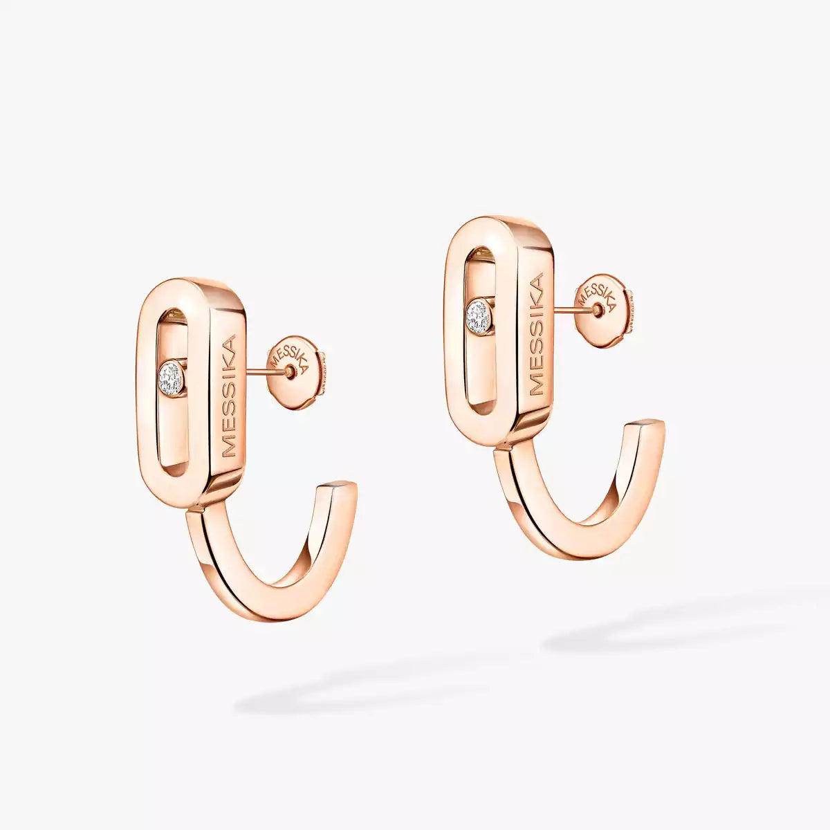 [Miro ]Diamond Mini Hoop Earrings Move Classique