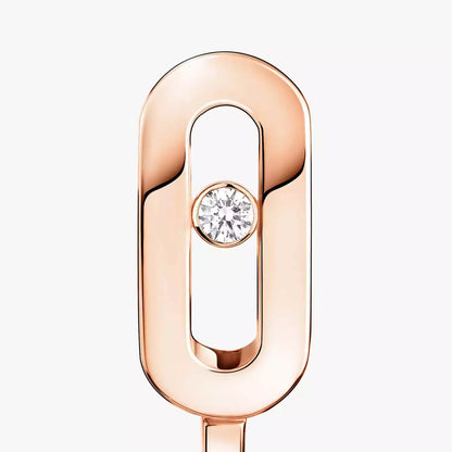 [Miro ]Diamond Mini Hoop Earrings Move Classique
