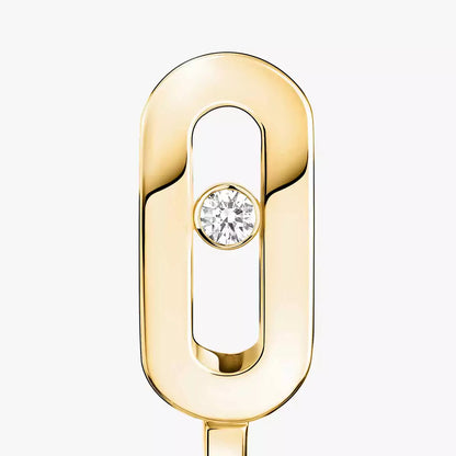 [Miro ]Diamond Mini Hoop Earrings Move Classique