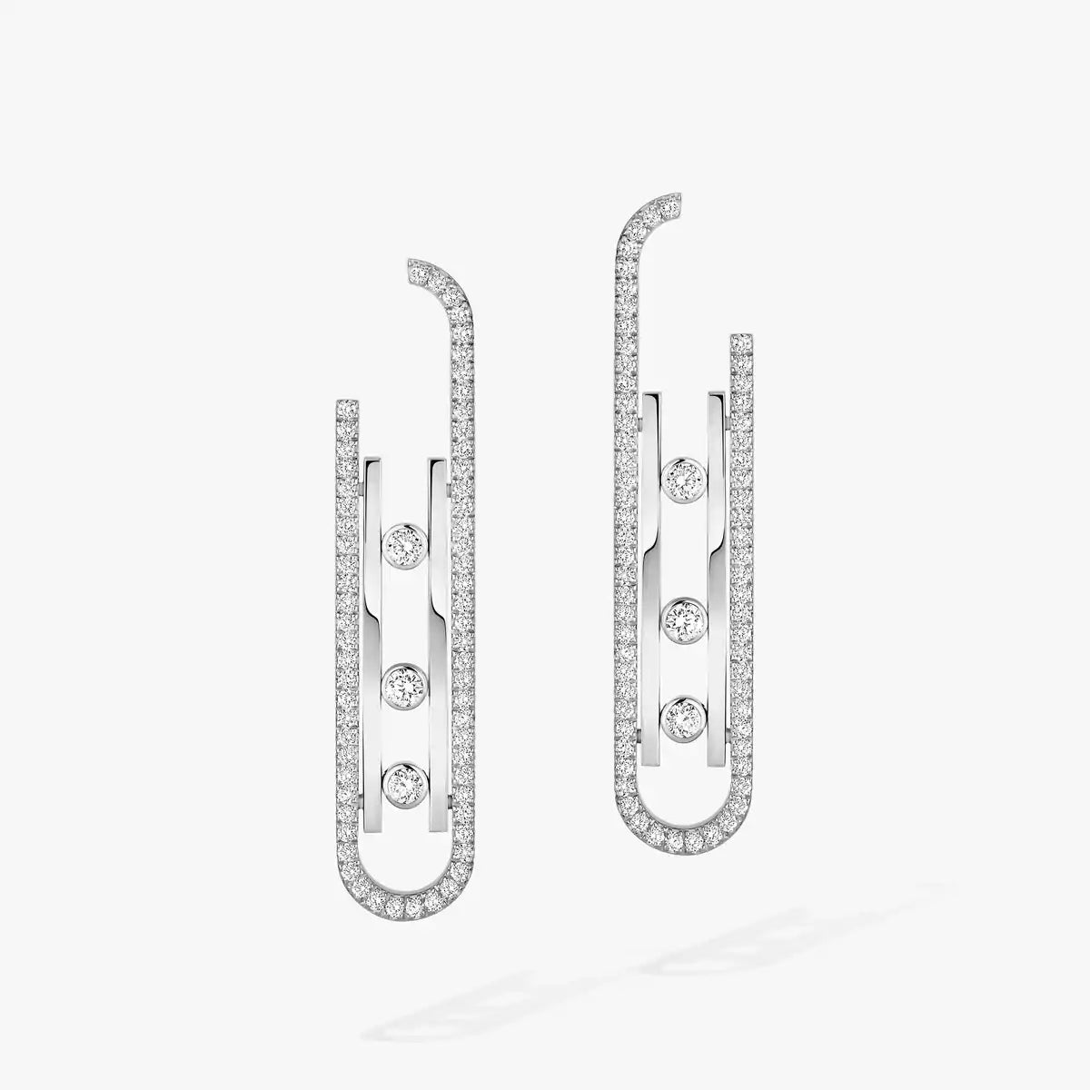 [Miro ]Diamond Pendant Earrings Move 10Th