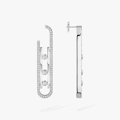 [Miro ]Diamond Pendant Earrings Move 10Th