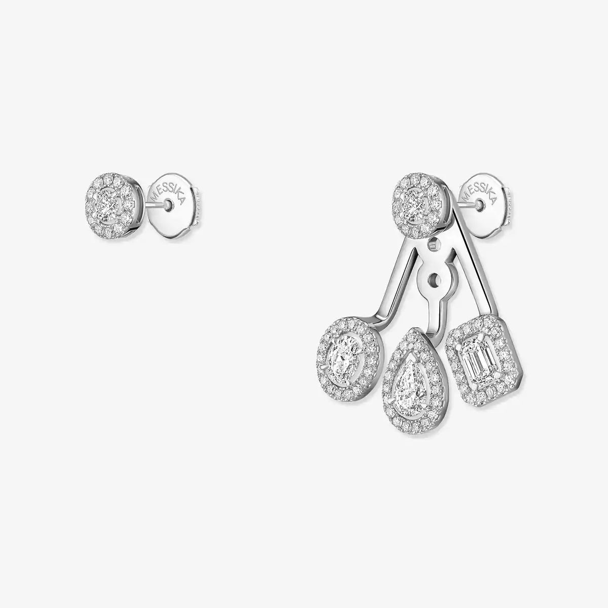 [Miro ] My Twin Trio  Diamond Earrings