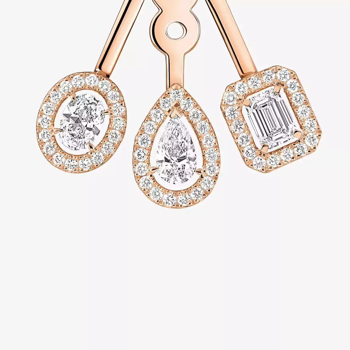 [Miro ] My Twin Trio  Diamond Earrings