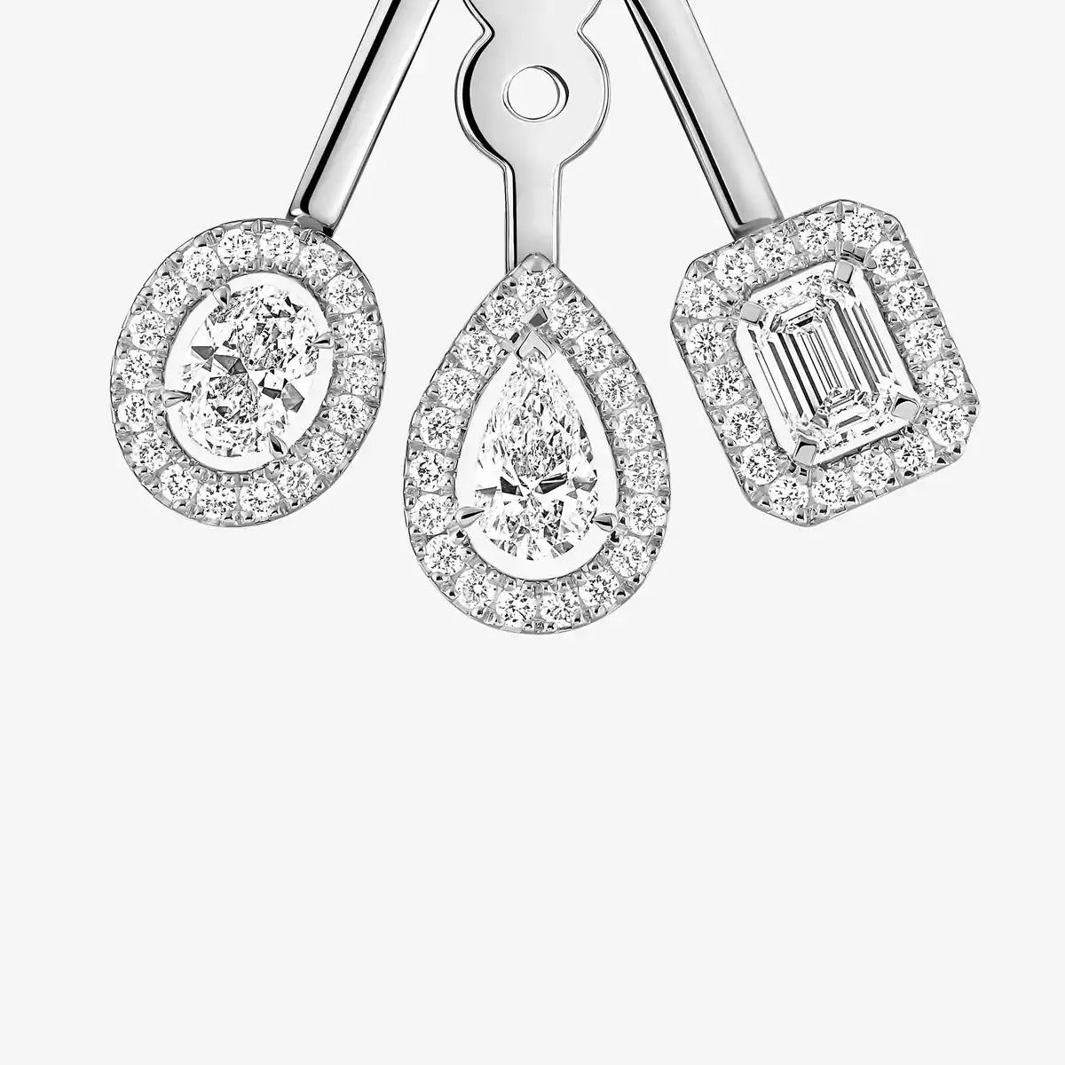 [Miro ] My Twin Trio  Diamond Earrings