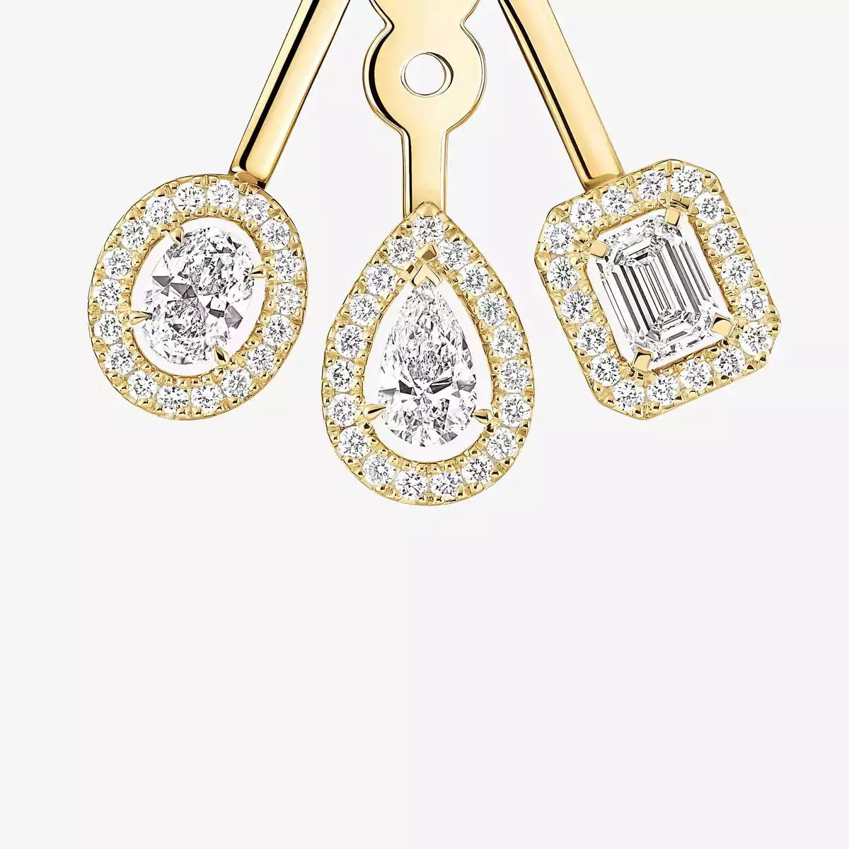 [Miro ] My Twin Trio  Diamond Earrings