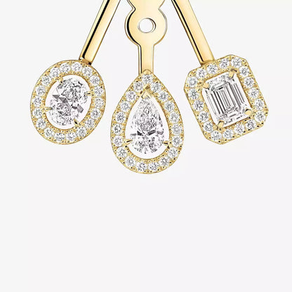 [Miro ] My Twin Trio  Diamond Earrings