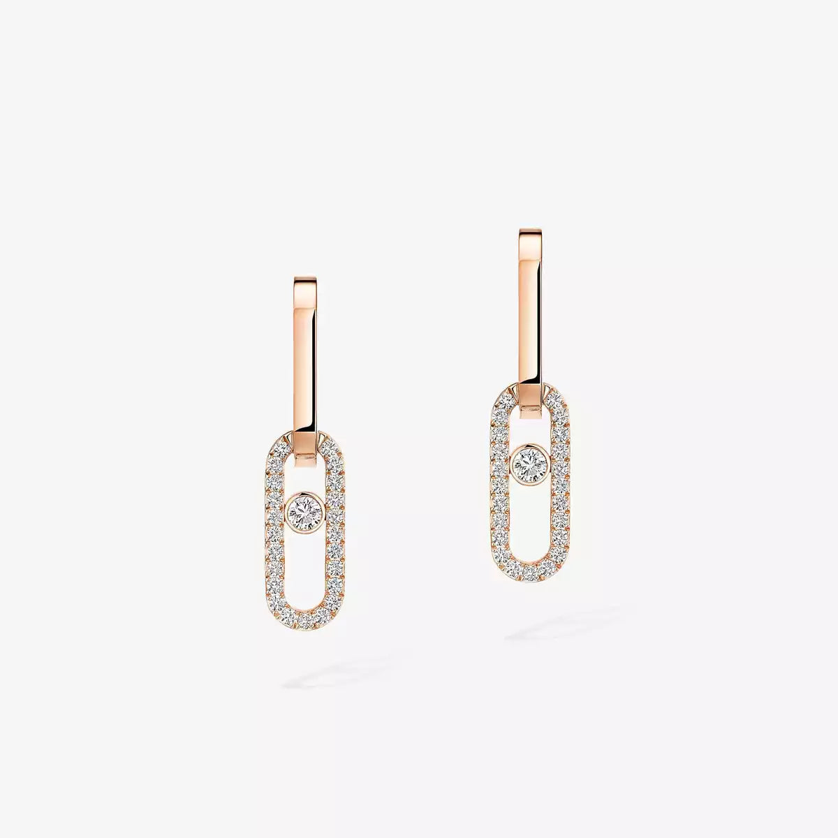 [Miro ]Move Link Diamond Earrings