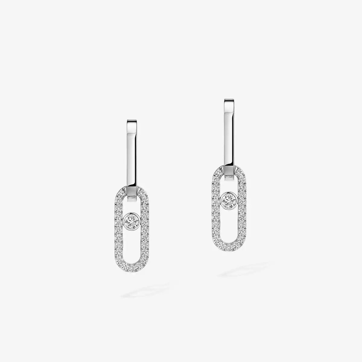 [Miro ]Move Link Diamond Earrings