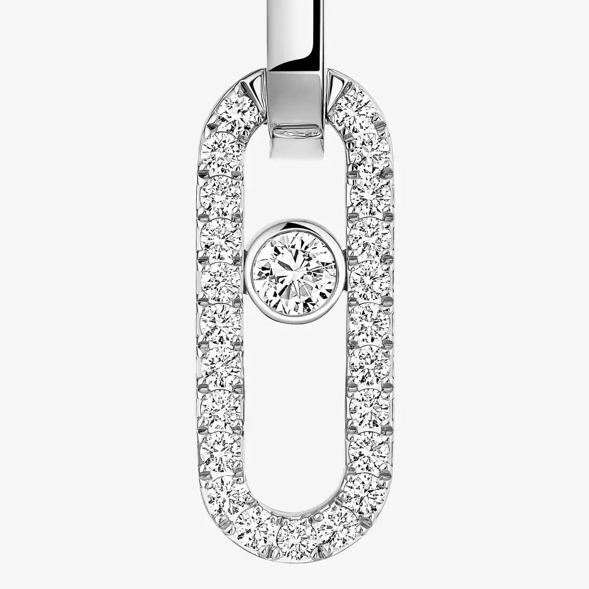 [Miro ]Move Link Diamond Earrings