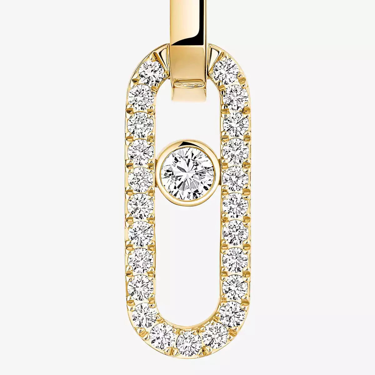[Miro ]Move Link Diamond Earrings