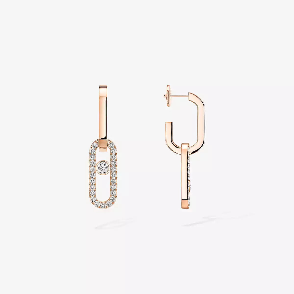 [Miro ]Move Link Diamond Earrings