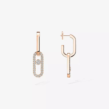 [Miro ]Move Link Diamond Earrings
