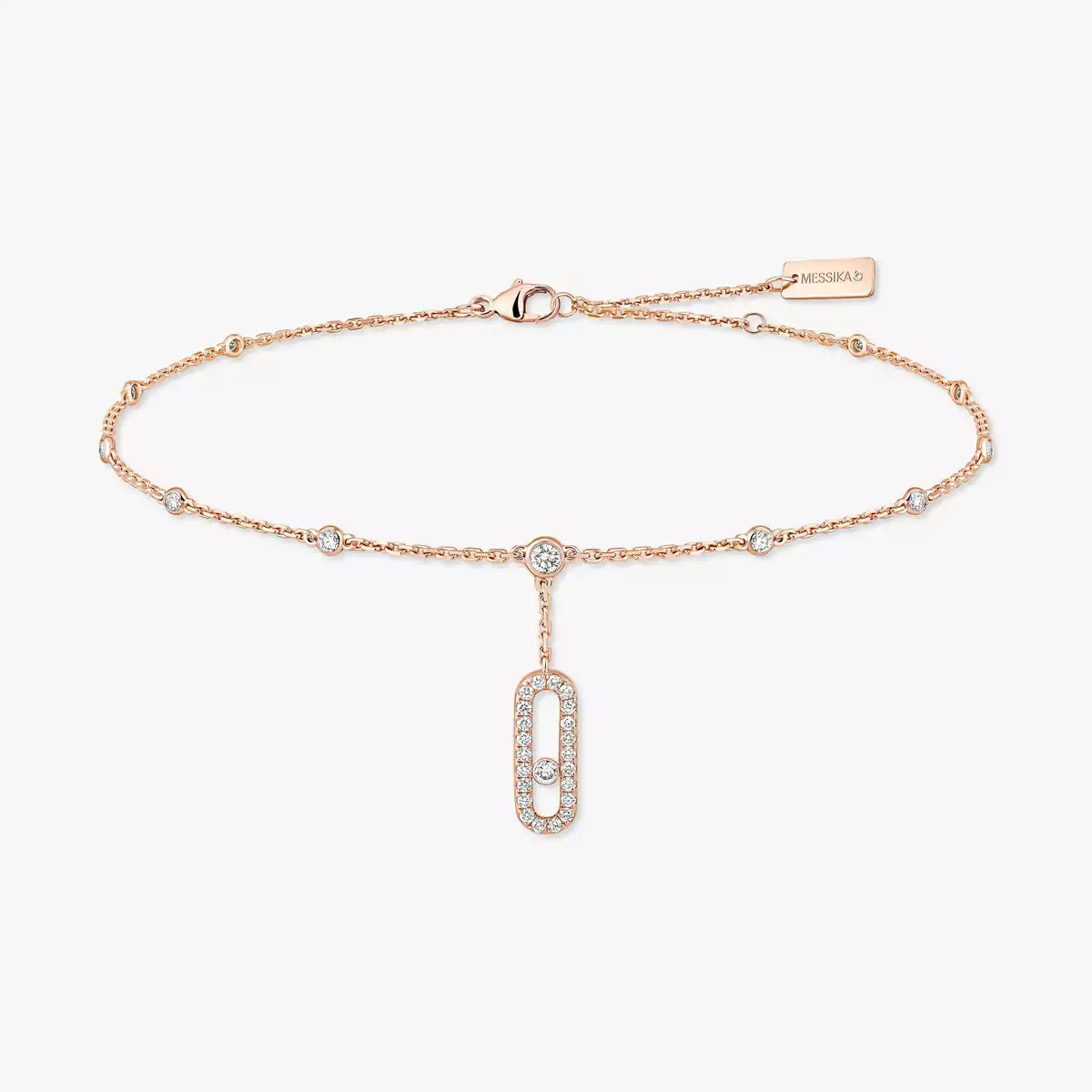 [Miro ] Move Uno pavé ankle bracelet