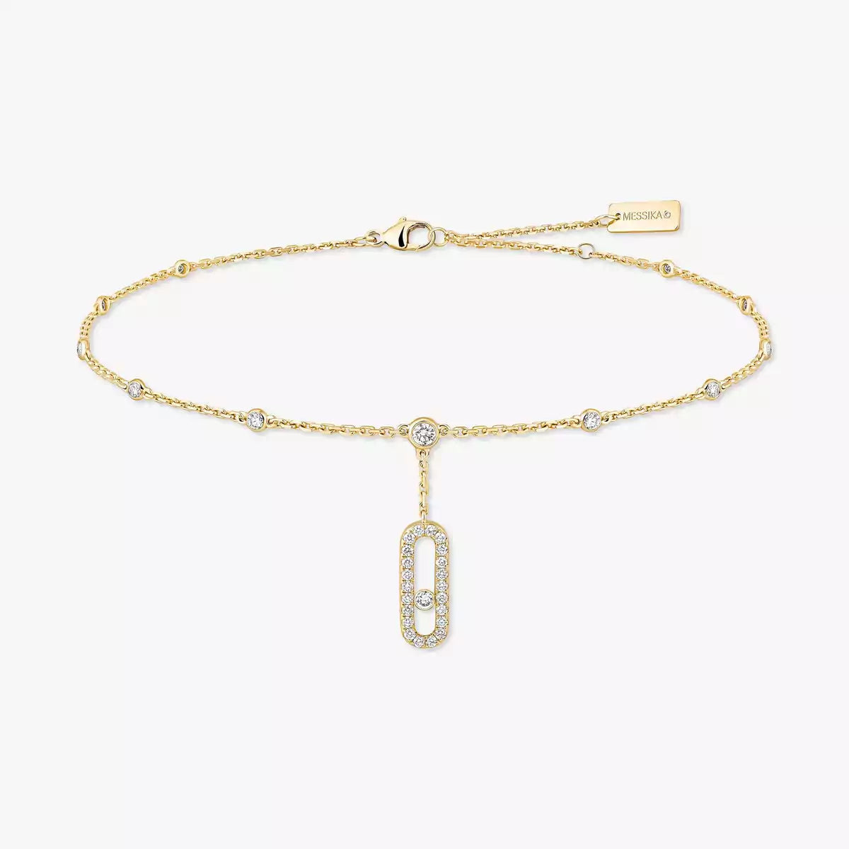 [Miro ] Move Uno pavé ankle bracelet