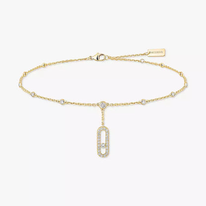 [Miro ] Move Uno pavé ankle bracelet