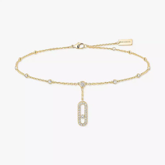[Miro ] Move Uno pavé ankle bracelet