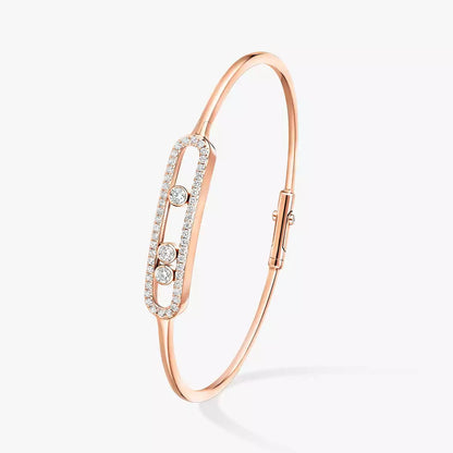 [Miro ]Move Pavé Diamond Bangle Bracelet M