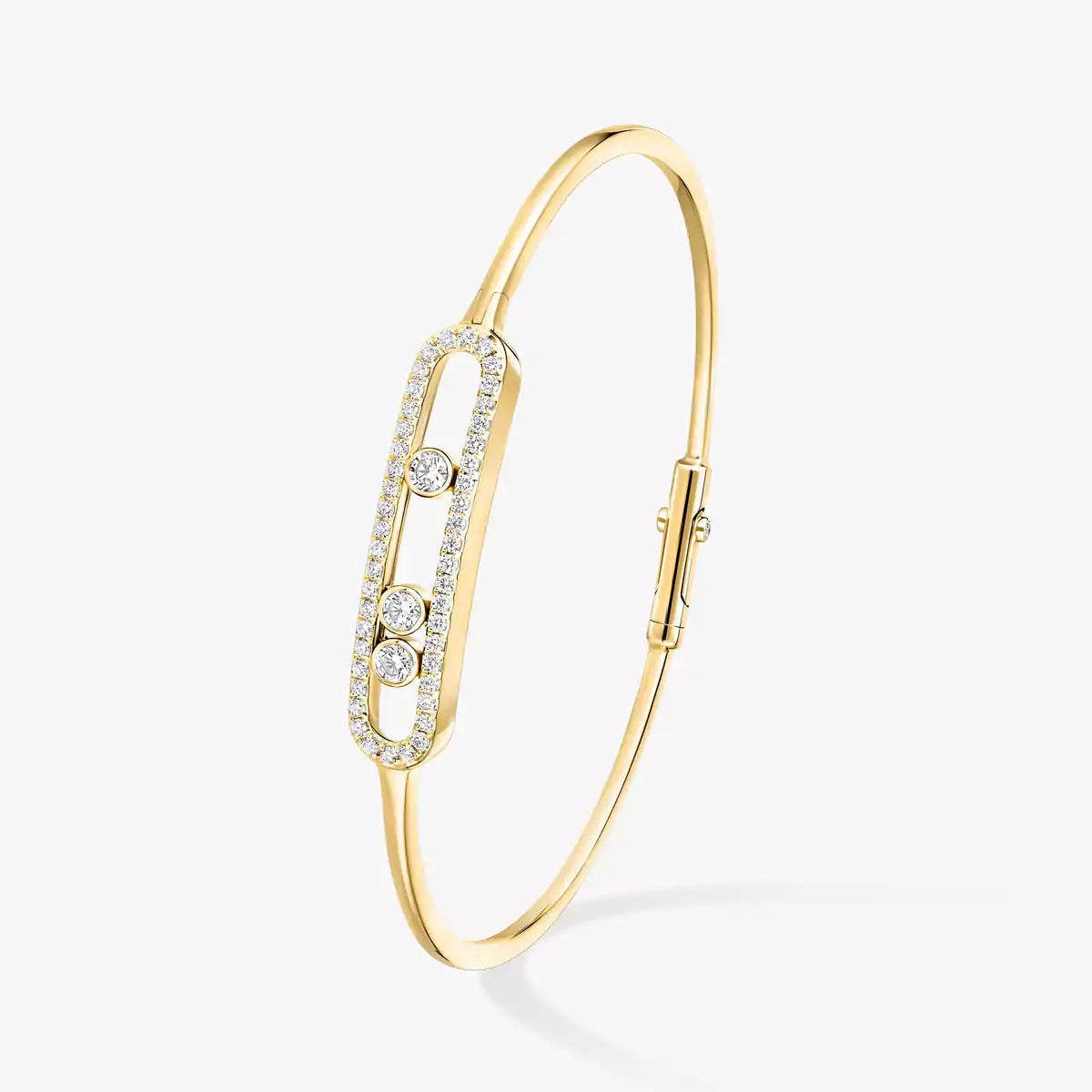 [Miro ]Move Pavé Diamond Bangle Bracelet M