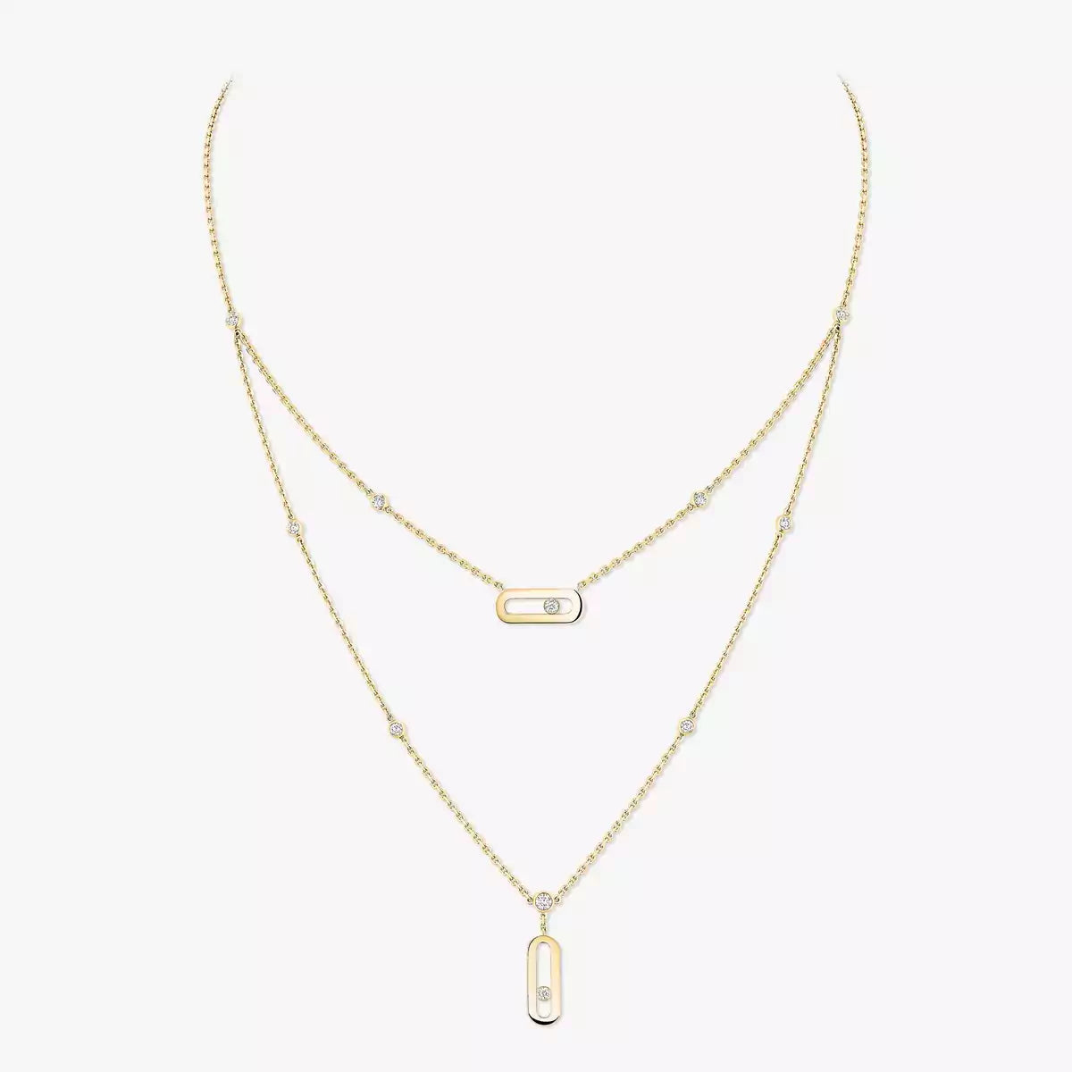 [Miro ]  Move Uno Diamond Necklace