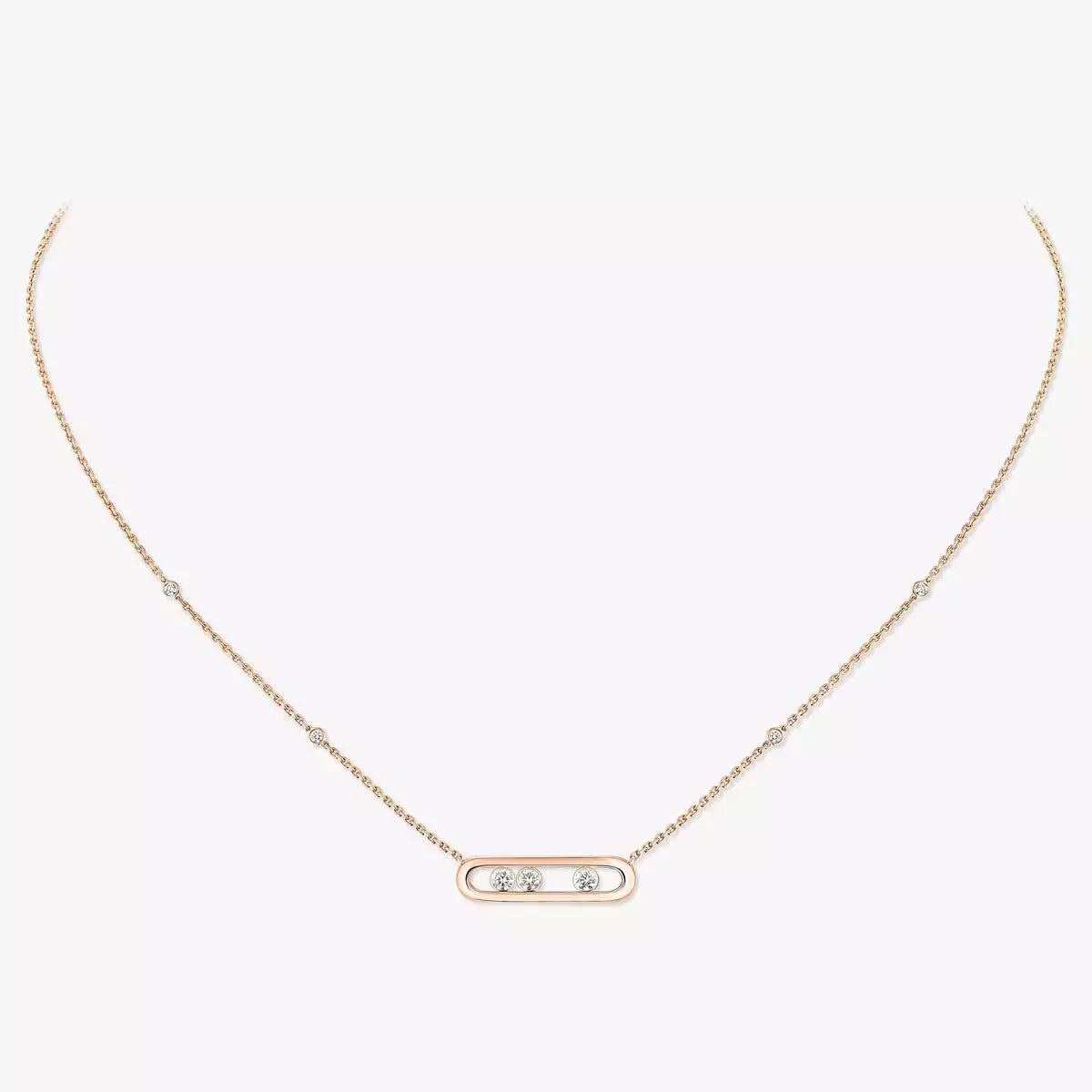 [Miro ]  Baby Move Gold Diamond Necklace