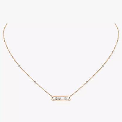 [Miro ]  Baby Move Gold Diamond Necklace