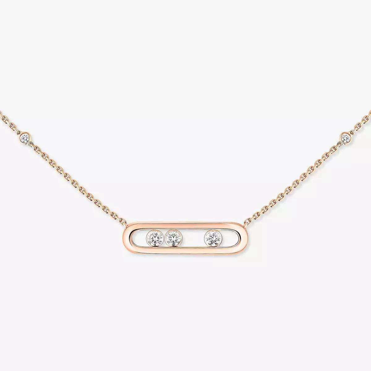 [Miro ]  Baby Move Gold Diamond Necklace