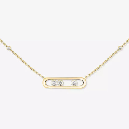 [Miro ]  Baby Move Gold Diamond Necklace